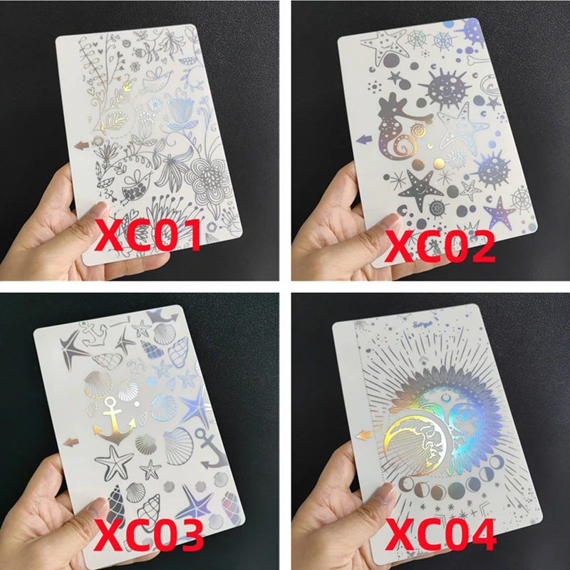 3D Glitter Back Film For Cutting Machine Universal Transparent Film Decorative Back Cover Sticker iPhone Screen Protector