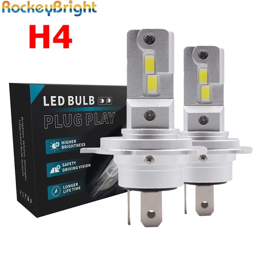 2 uds 200W 20000lm HB3 H4 faros LED 3000K 6000K M1P H11 H8 9005 9006 hb3 hb4 H3 bombilla de faro LED para coche H4