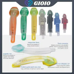 TPE Disposable Non-inflatable Laryngeal Mask Airway IGEL Similar 1#-5# Medical Sterilization LMA