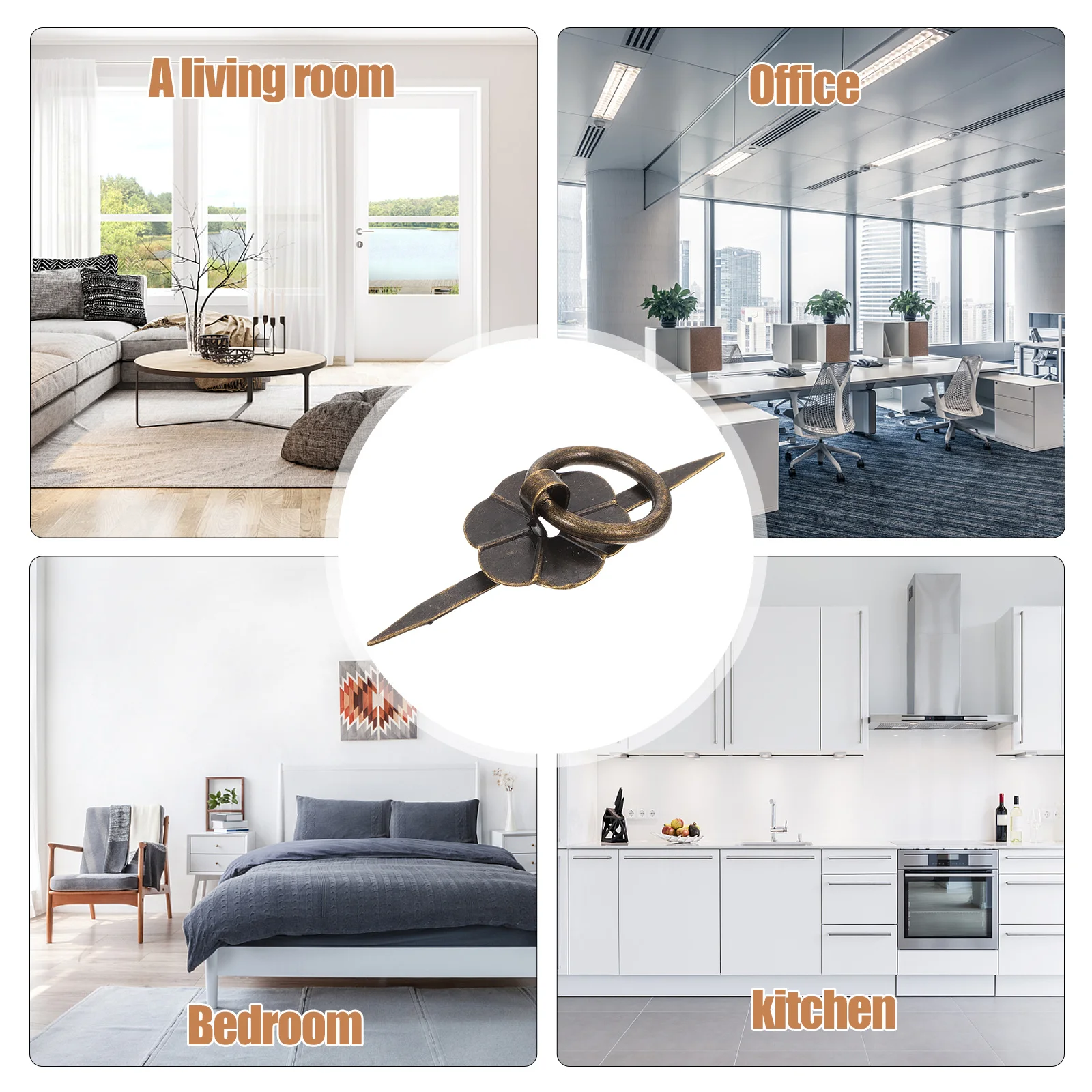 

10Pcs Cabinet Knobs Drawer Pull Handles Wardrobe Solid Rustproof Furniture Handles for Cupboard Kitchen Doors Drawer Knob