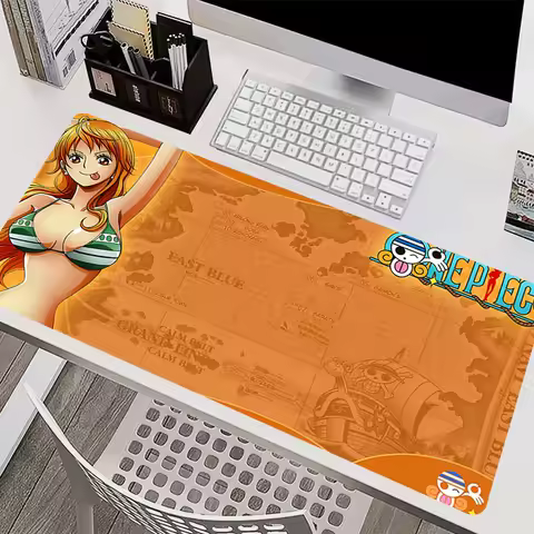 Mouse Pad PC Accessories Keyboard Pad Office Desk Mat Anti Slip HD Mousepad Rubber Tablet Pad Gaming One Piece Nami Extended Pad