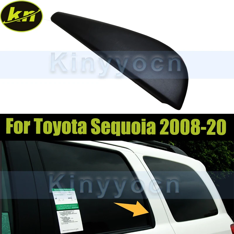 

Exterior Rear Window Molding Triangle Cover For Toyota Sequoia 2008-2020 Middle Door Mirror Triangle Plate Cover