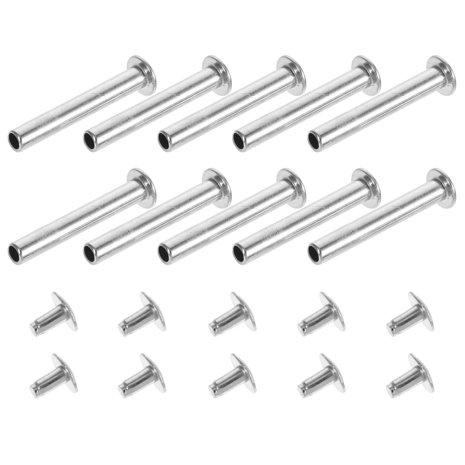 10Sets Hand Fan Rivets Metal Fasteners 20Mm Folding Shaft Repair Kits DIY Bamboo Paper Cloth Fans Handheld Fan Shaft Rivet