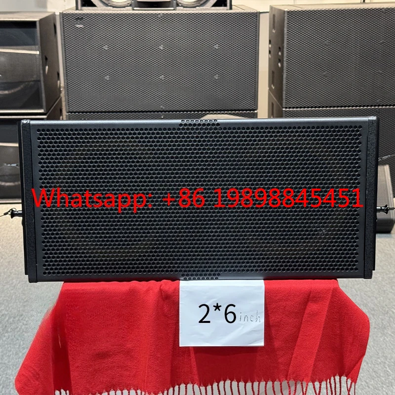 Wood Shell 8ohm Impedance Outdoor Concert Performance Professional 6-Inch Single Line Array Speaker Active Neodymium
