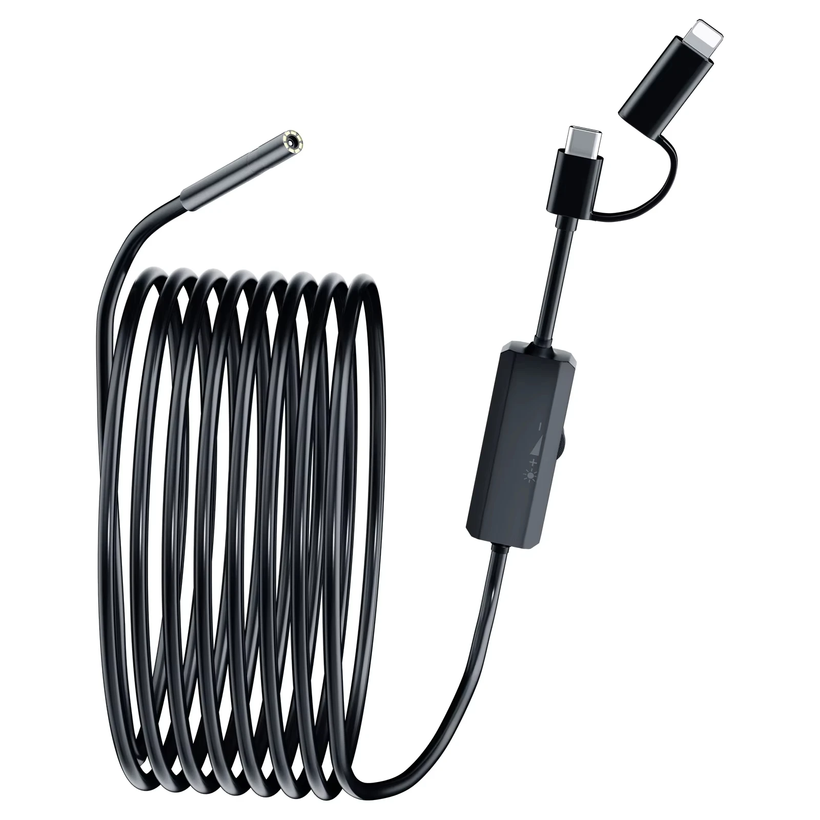 

8mm Industrial Endoscope HD Wired Camera Direct Connect for IPhone IOS Type-C Pipe Inspection Borescope IP68 Waterproof