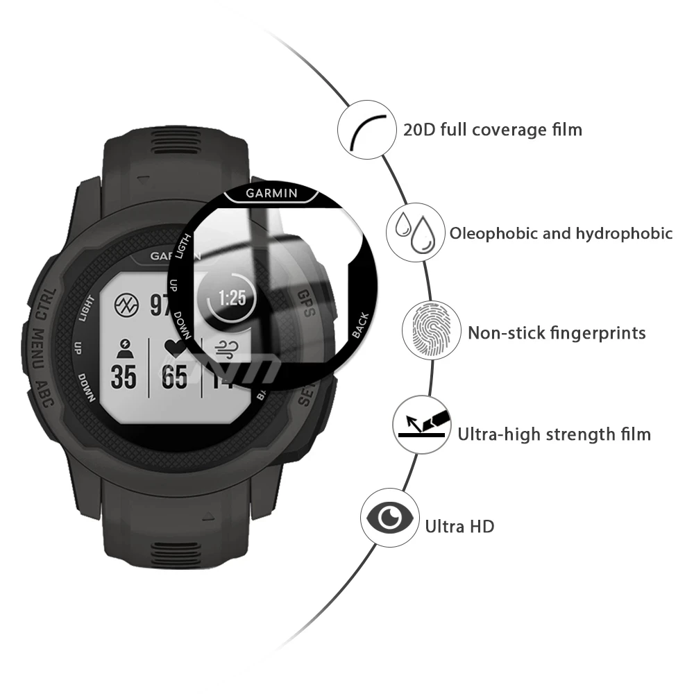 For Garmin instinct 2 2S PMMA Screen Protector Full Coverage