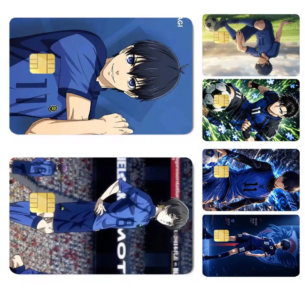 Anime Blue Lock Yoichi Isagi-i High Definition Matte PVC Film Tape | For Credit Card, Debit Card Stickers & Gift Decoration