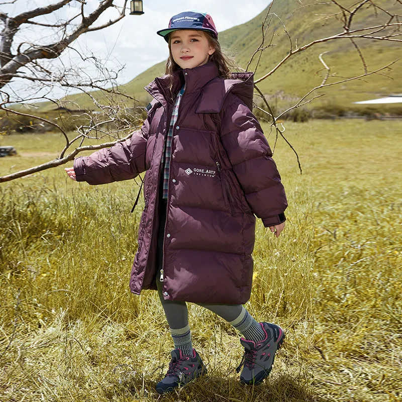 

RAISE Winter Down Jacket For Children Girl Thick Warm Teens Girl Hooded Puffer Jacket 6-14 Years Kids Girl Parka Outerwear Coats