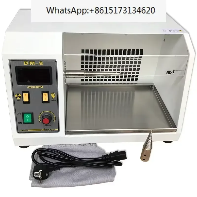 1pcs DM-8 Variable Frequency Vacuum Polishing Machine Cloth Desktop Adjustable Speed Mirror