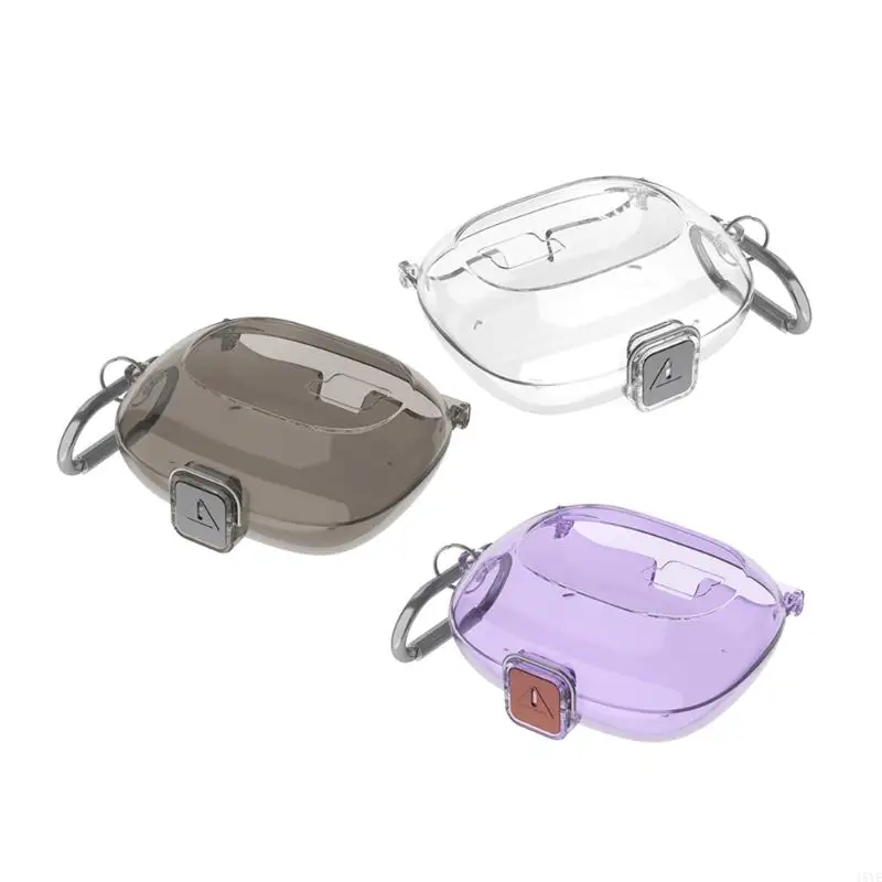 Earbud Charging Case Cover with Carry Clip, Flexible Shell for Sense Lite Pocket Storage, Desk Use, Bag Carry, and Daily