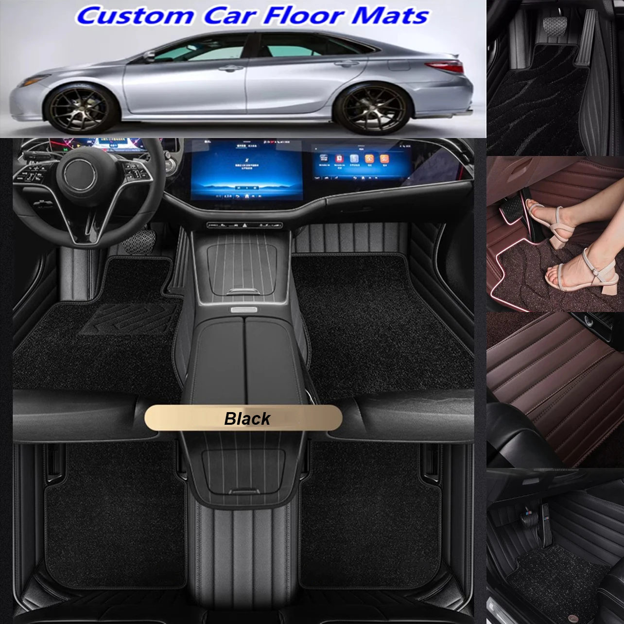 

For Volkswagen VW Scirocco 2008-2017 Years Auto All Models double layer 5D Custom Car Floor Mats Carpets Accessories floor liner