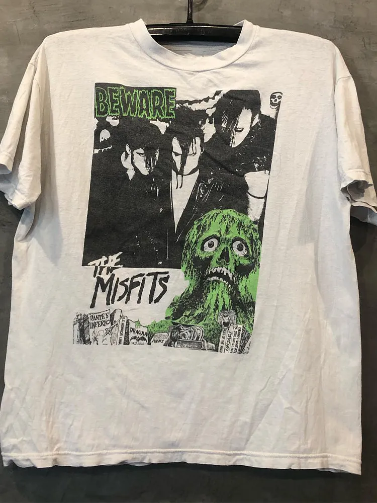 Misfits T-shirt Wolfs Blood Hardcore Punk Rock Band Is A Casual T-shirt Luxury Band Brand for Both Men and Women Top 2026 New
