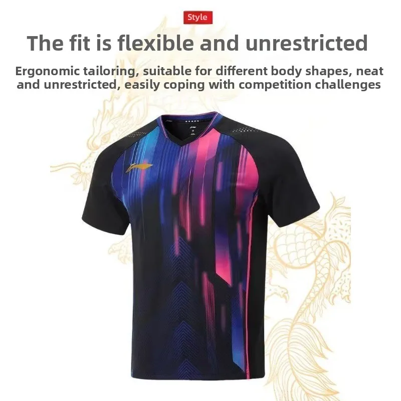New Table Tennis Suit Set Women's National Team Series Competition Dress Quick drying Breathable Short Sleeve Training Dress