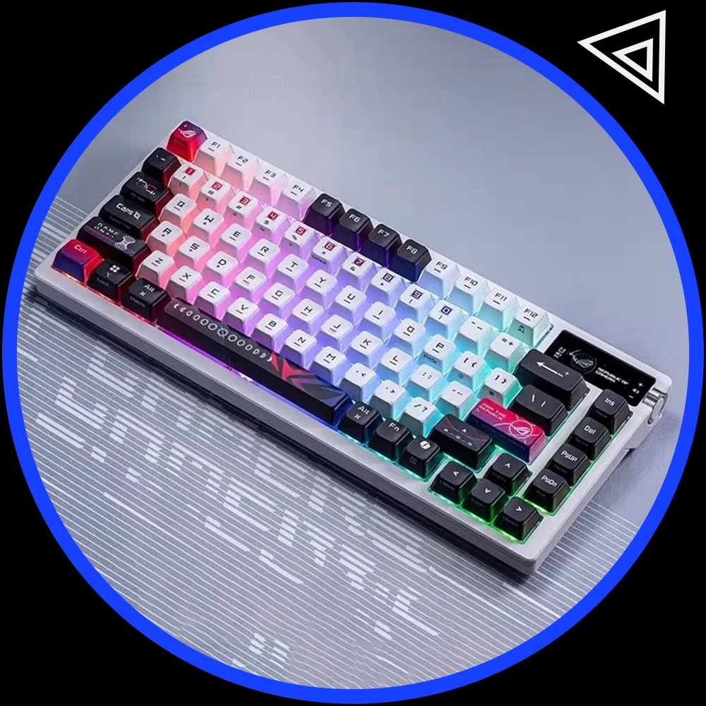 ROG AzothX Mechanical Keyboard 8K Oled Display Screen Control Three Mods Low Delay RGB Keyboard Gasket Hot Swap Pc Accessories
