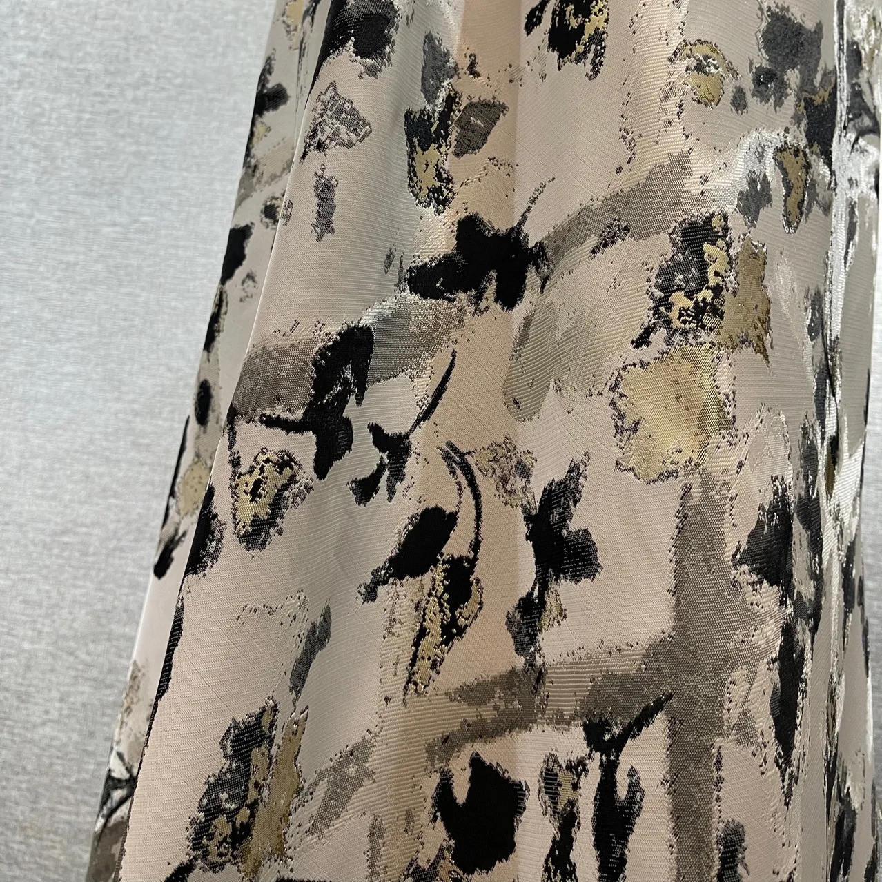 New  Abstract Pattern Curtain Back Cover Fabric Hard Cover Sofa Fabric Light Luxury Post-Modern Window Curtain Living Room