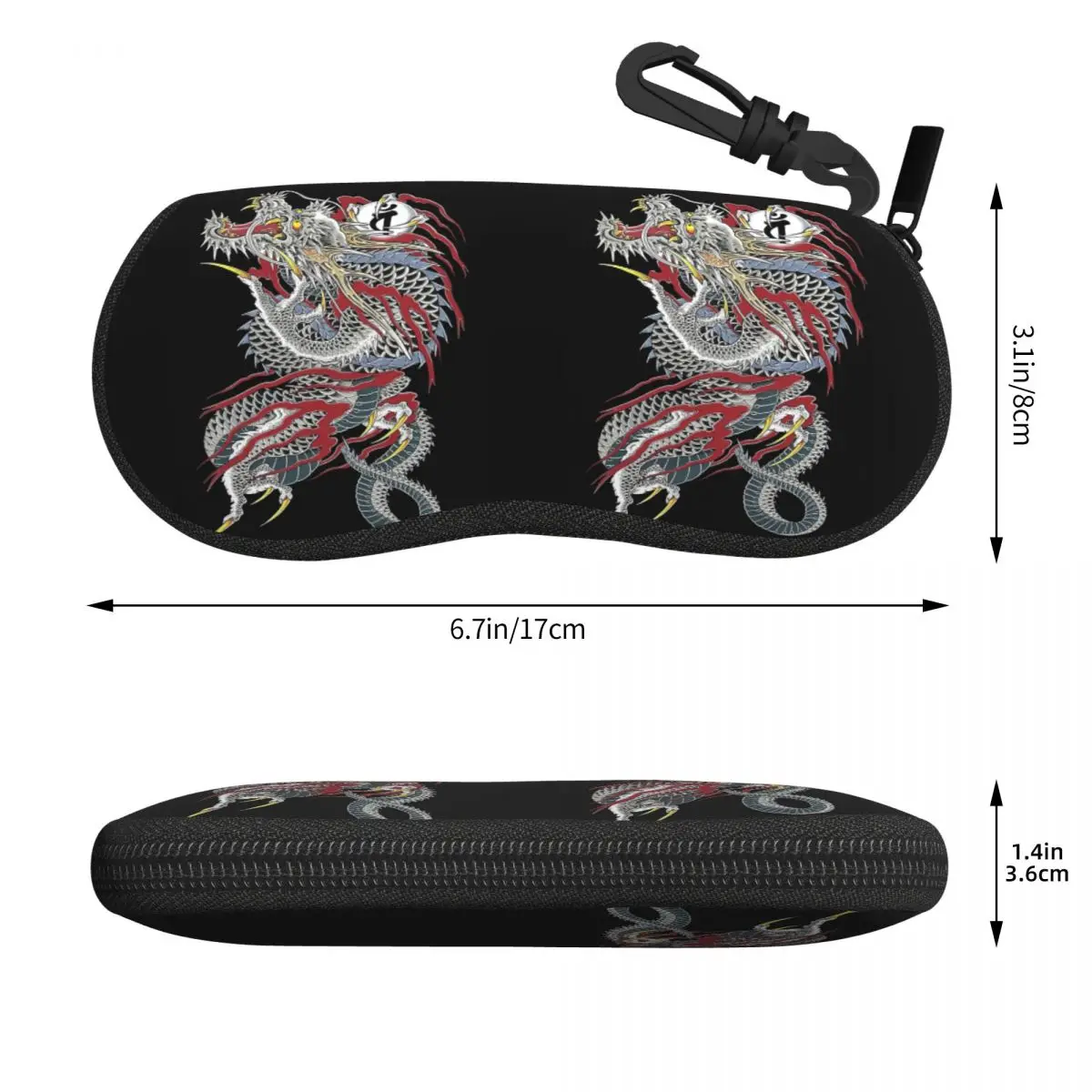 Kiryu Kazuma - Dragon Of Dojima (Yakuza) Shell Glasses Case Protective Sunglasses Box Women Men Soft Eyeglass Bag Pouch