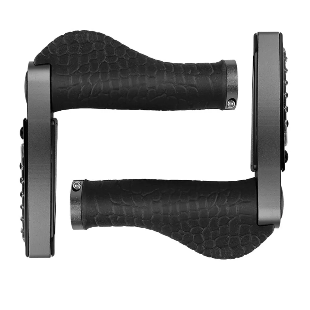 

2pcs Bike Handlebar with Lights Cycling Mountain Bike Handle Bar Rest Handle Bar for Bike Outdoor Outside (Silver)