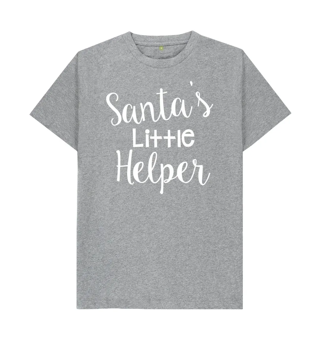 SANTA'S LITTLE HELPER T SHIRT T-shirt is casual and creative  Cool Printed Crazy T Shirts  Classic letter Printed T Shirts