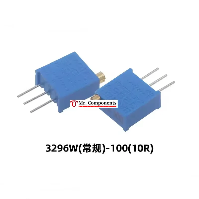 5PCS 3296W multi turn adjustable potentiometer 1K 2K 5K 10K 20K 50K 100K 200K 500K 1M metal handle long handle New In stock