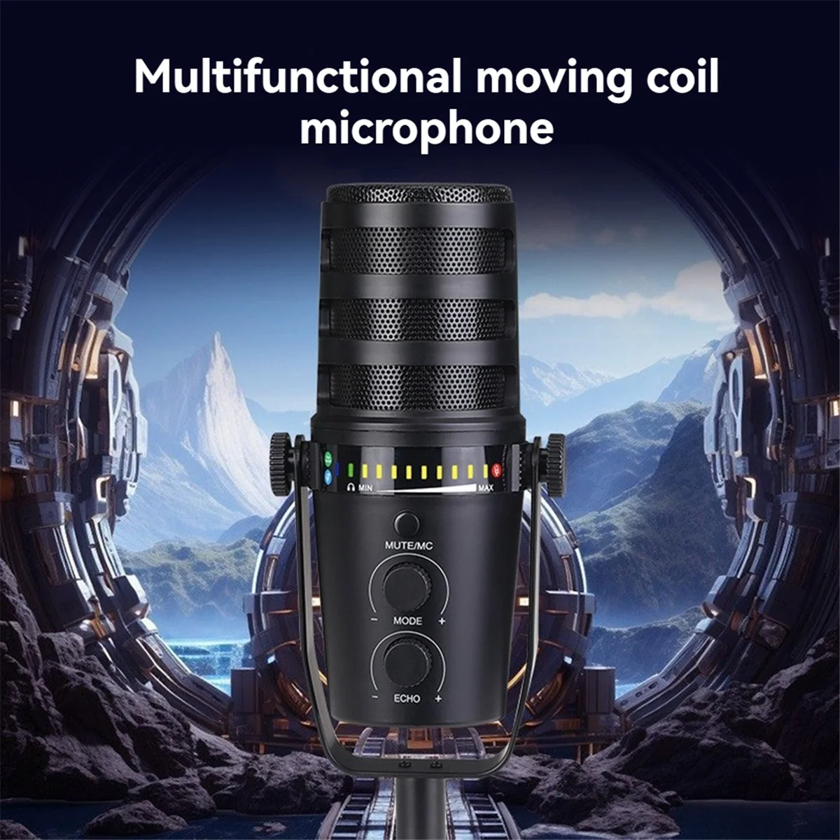 Metal USB/XLR Dynamic Wired Microphone MIC MV7 Microphone for Podcasting Recording Live Streaming Gaming&A22K