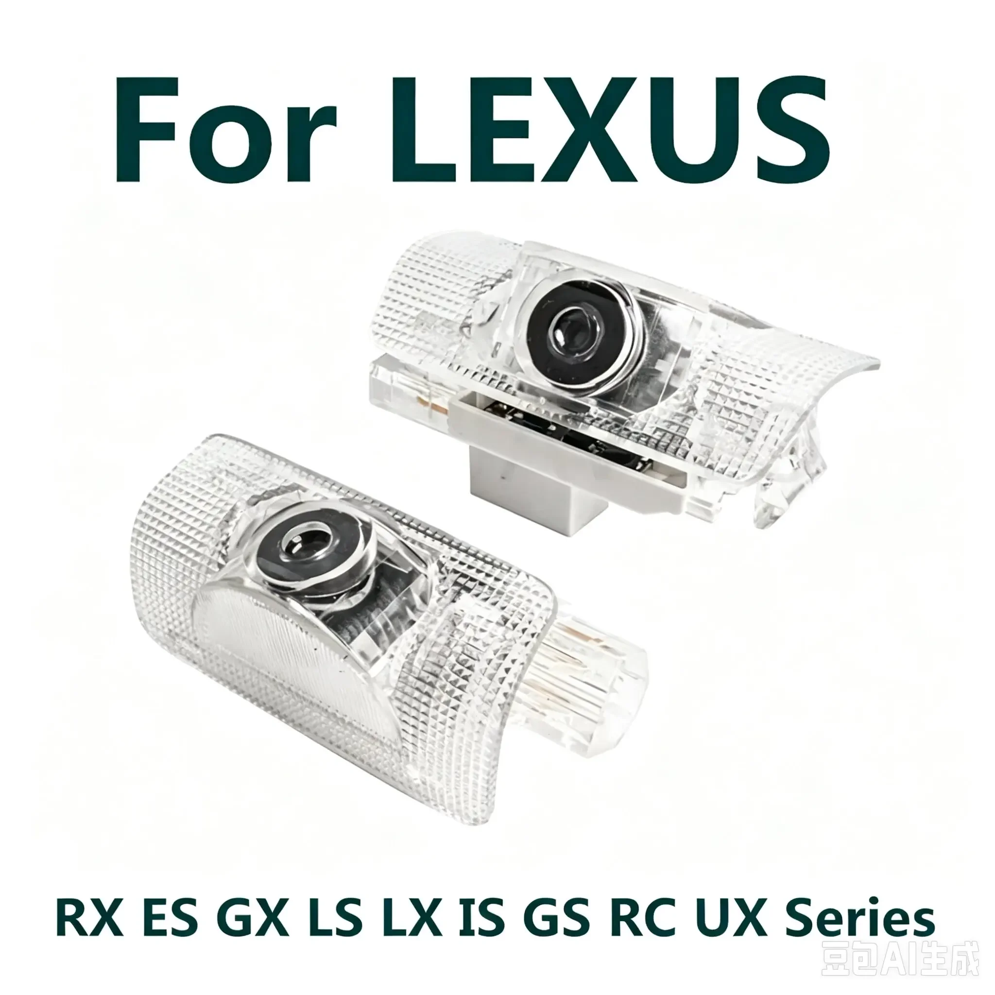 LED Car Door Logo Projector Welcome Ghost Shadow Light Accessories For LEXUS RX ES GX LS LX IS GS RC UX Series IS250 IS300 IS350
