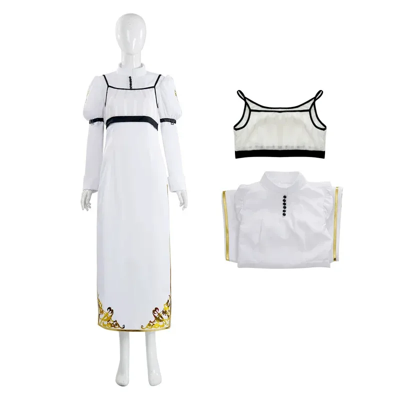 게임 DMC 4 키리 데빌 코스프레 메이 크라이 의상 여성용 흰색 드레스 유니폼 할로윈 파티 소녀 의류