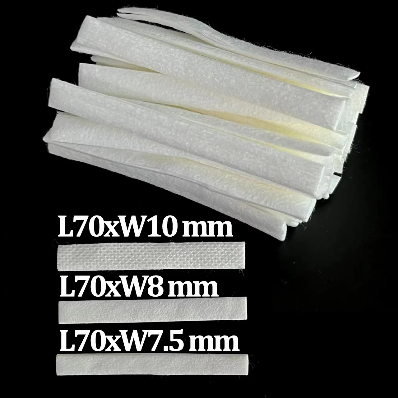 200pcs-50Pcs Automobile Classical/Silk M-ESH Rebuild Organic Cotton 70mm Length 7.5/8/10mm Width 4/6Layers Sandpaper