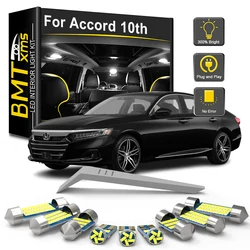 BMTxms 12Pcs For Honda Accord 10 X MKX MK10 10th Gen 2018 2019 2020 2021 2022 Car Canbus LED Interior Light Dome Trunk Reading