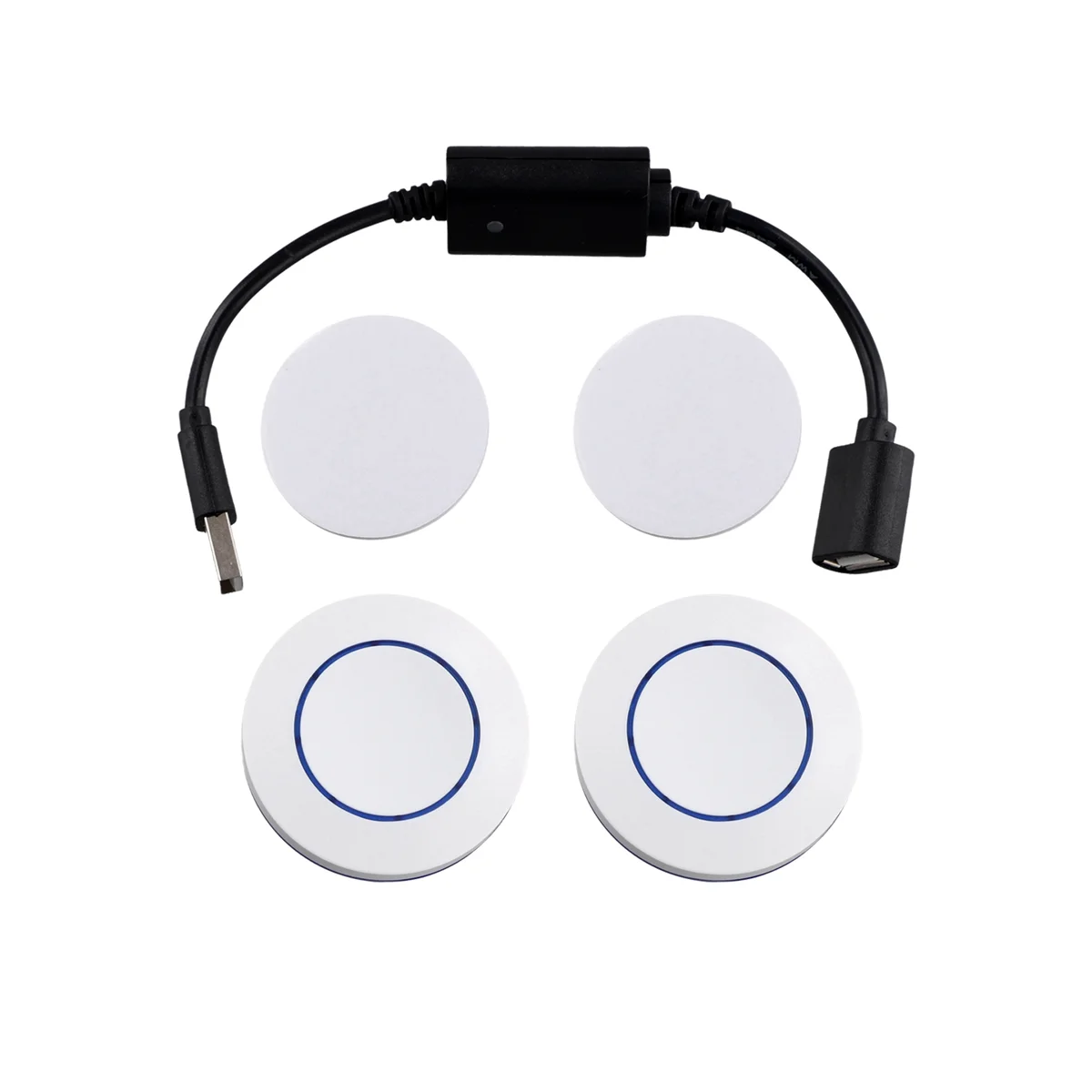 ABBO-DC 5V inalámbrico RF Control remoto interruptor controlador encendido apagado para USB tira de luz LED lámpara de lectura ventilador de luz modelo de palanca
