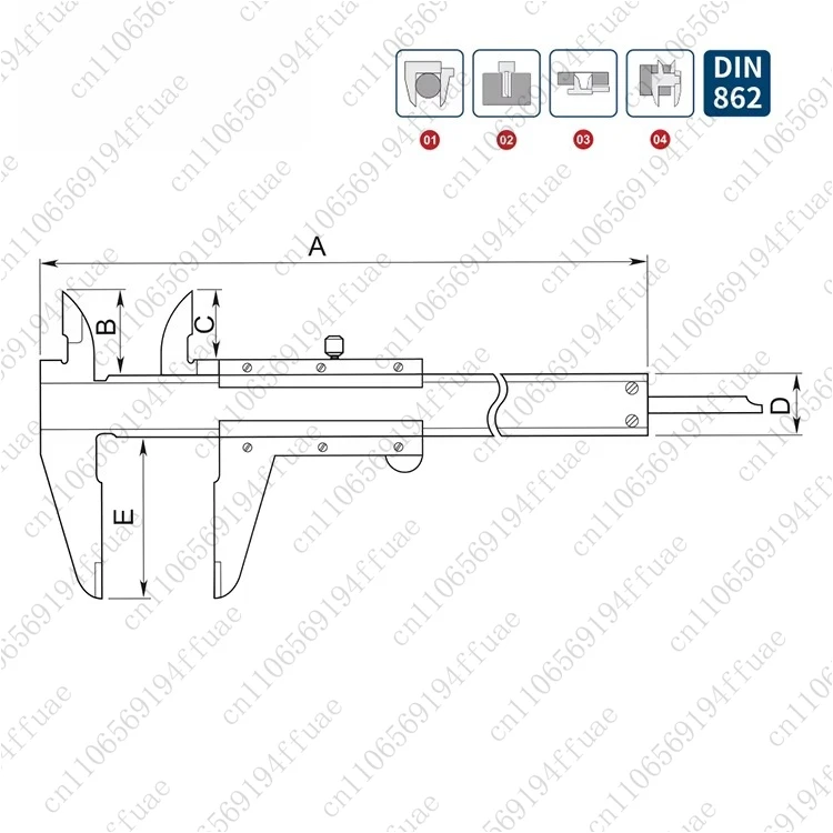 Vernier Caliper 0-300mm 12-inch 150mm 200mm Stainless Steel Analog Caliper Measuring Tool Calibration Vernier