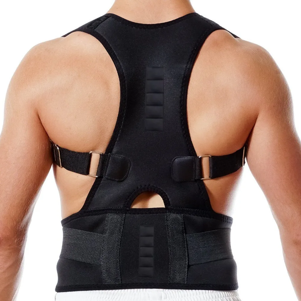Magnetic Posture Corrector for Adults Back Support Belt Body Shaping Spine Alignment Hunchback Correction Back Brace