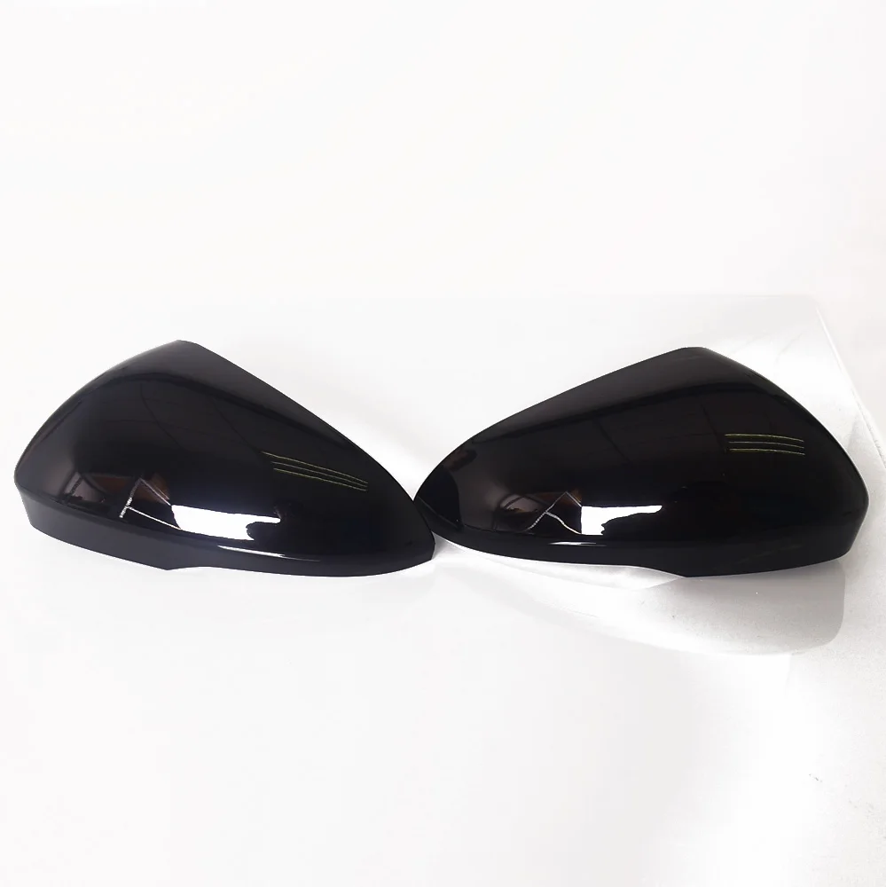 LHD For Ford Focus MK4 IV 2019 2020 2021 2022 Gloss Black Side Wing Rear View Rearview Mirror Cover Caps Replacement Shell