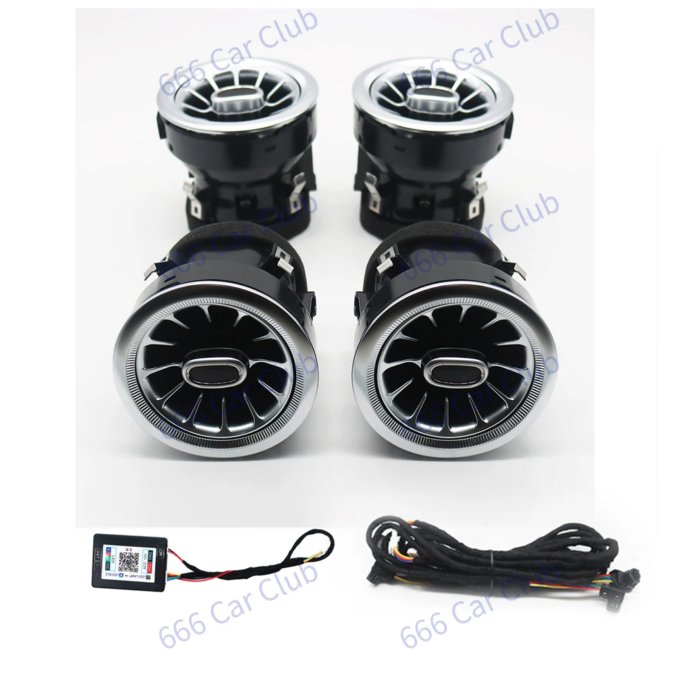 3/64 Kleur LED Ventilatieopeningen Voor Mercedes Benz W205 W213 W222 W117 W176 X156 W206 W167 Omgevingslicht turbine Nozzle Decoratieve Lamp