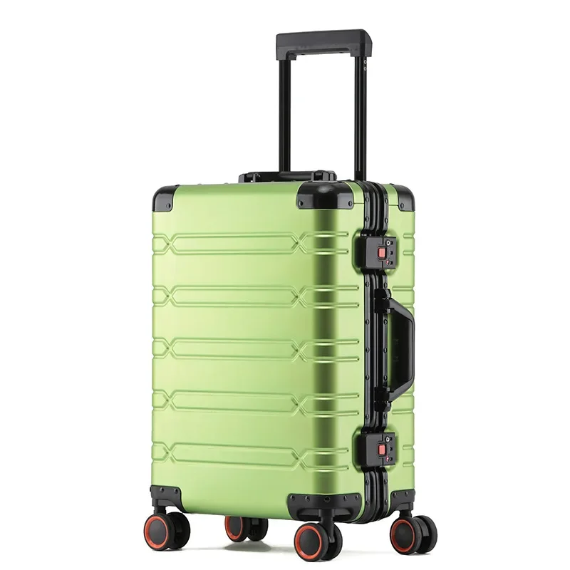 Fashion wear-resistant high-grade aluminum alloy rod box large capacity universal wheel all-aluminum magnesium alloy luggage