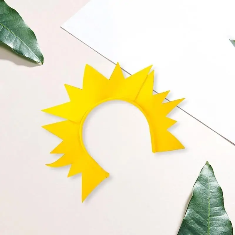 

652F повязки для волос с изображением солнца/луны/звезды, реквизит для фотобудки, привлекательные повязки на голову от солнца,