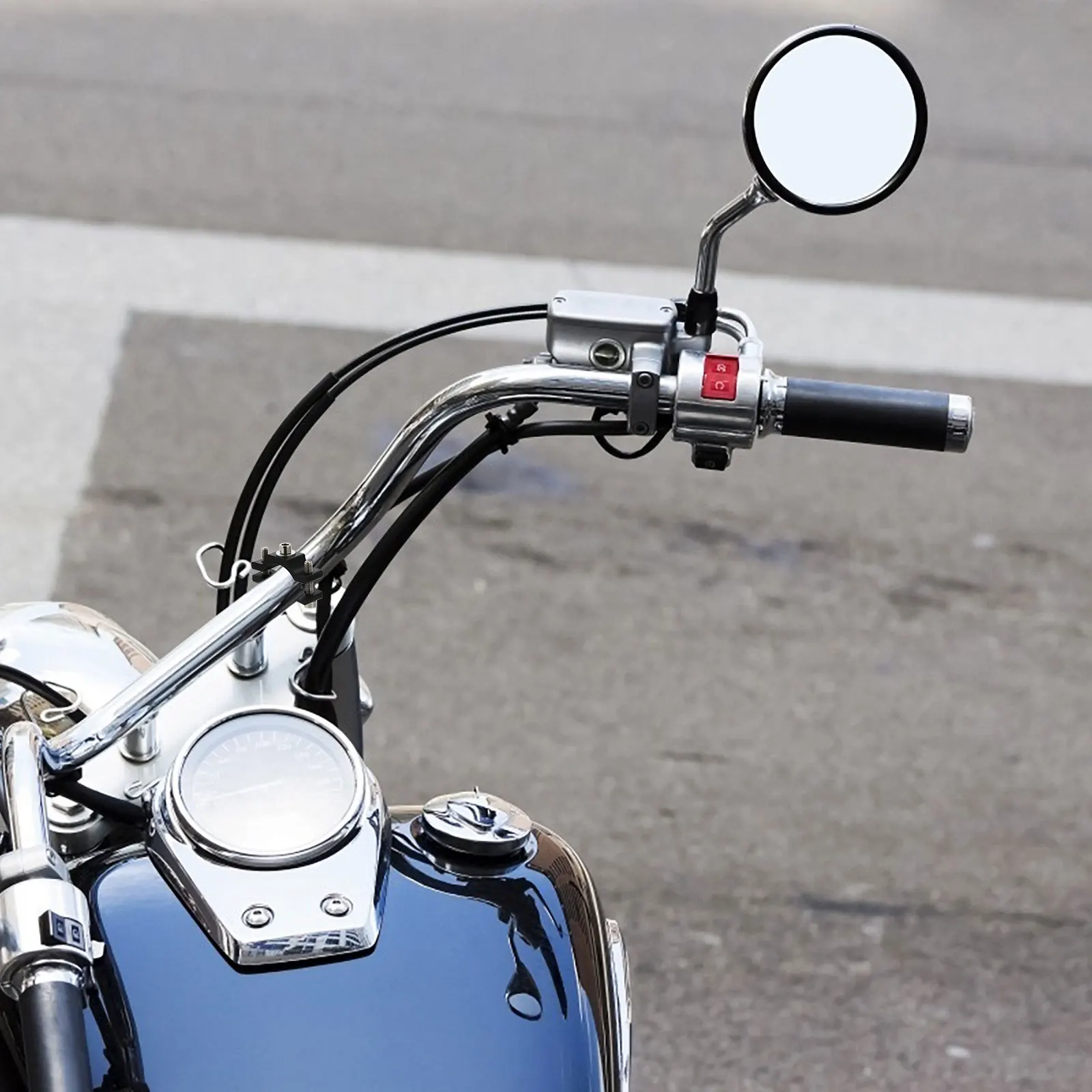 

2Pcs LED Handlebar Clamp Light Bracket Aluminum Alloy Motorbike Extender Adjustable Extension Mount Holder for Scooter