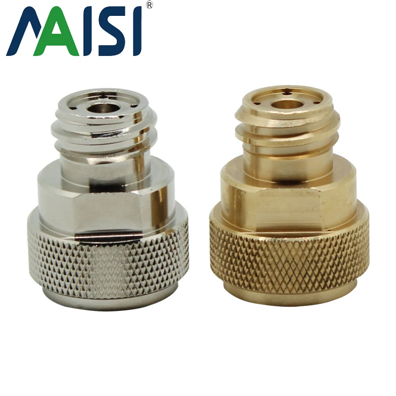 Quick Connection 3oz Air Compressor Co2 Cartridge Cylinder to Paintball Tank 21*4 Thread Adapter