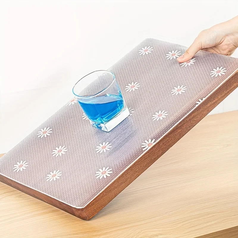 1 rolle Schrank Schublade Liner PVC Wasserdichte Tischdecke Nicht-slip Matte Kühlschrank Liner Kühlschrank Pad Küche Schrank Matte Transparent