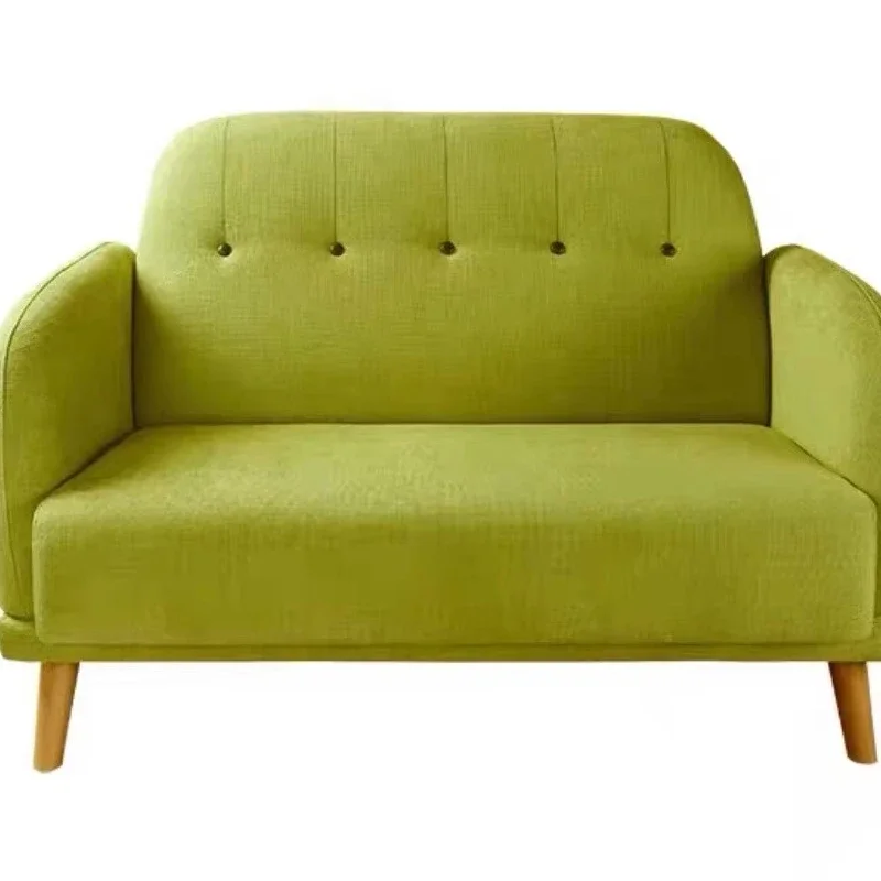 

Popular vintage fabric sofa and wooden table set for coffee and dessert shop furniture