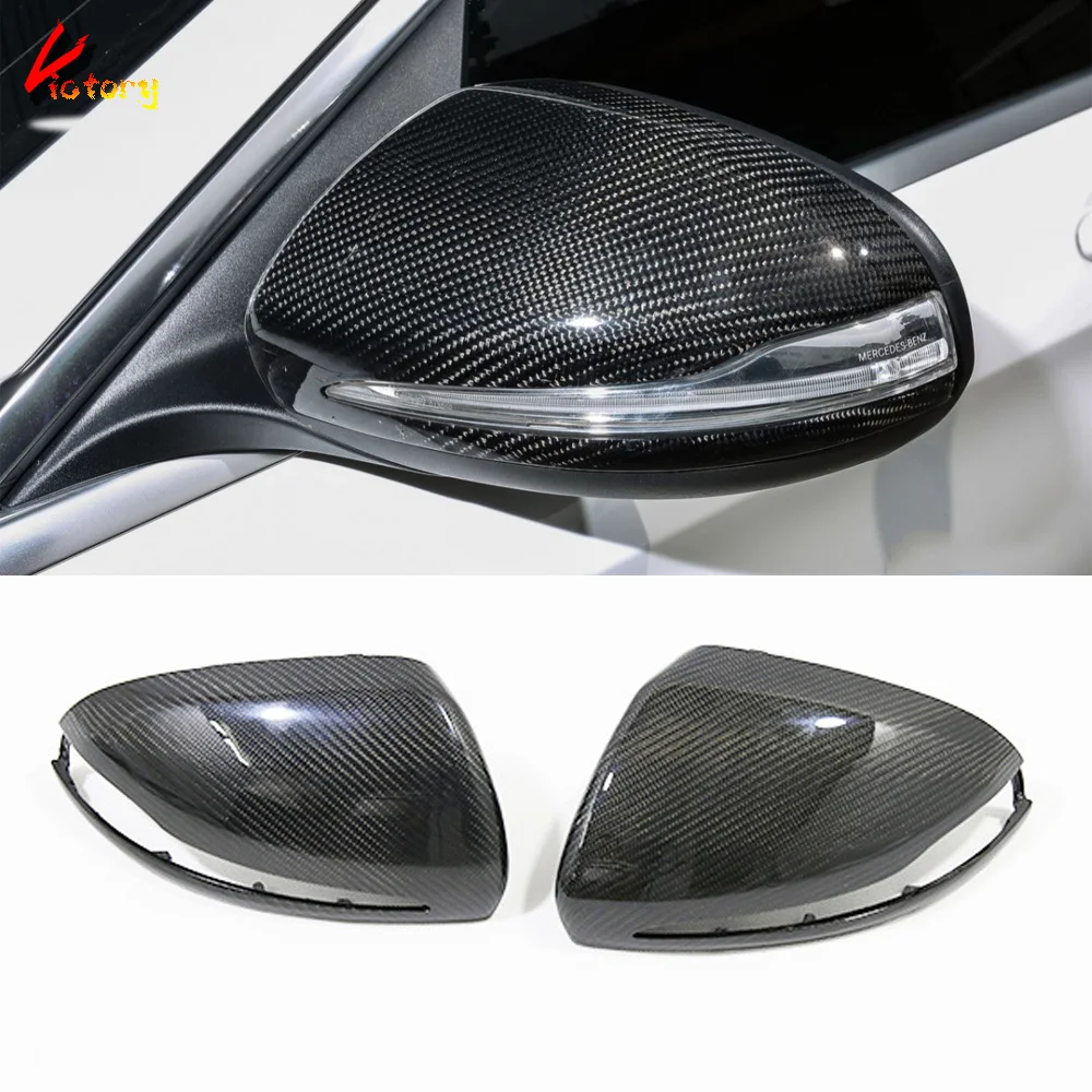 

Real Carbon Rearview Mirror Cover For Mercedes-benz W205 W238 W213 W222 W218 X205 X177 X178 Replacement Style Car Caps