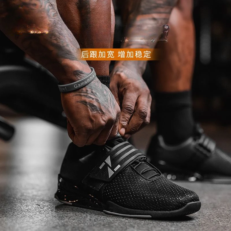 Zapatos de levantamiento de pesas profesionales para hombres y mujeres, zapatos deportivos cómodos resistentes al desgaste, zapatos de sentadillas para Fitness en interiores, zapatos Deadlift