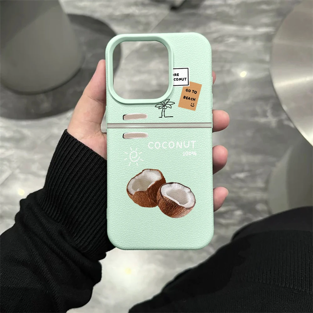 Kokosnuss-Gelee-Handyhülle für iPhone 17 16 15 14 13 12 11 Pro Max 16 15 14 Plus 17 16 15 14 13 12 Pro 17Air Silikon-Matt-Cover – Detail 10