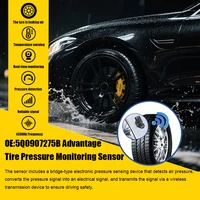 1/4Pcs TPMS Sensor 433MHz Tire Pressure Monitor System Fit For Audi A4 A6 Allroad Volkswagen T-Cros Skoda Replace OE 5Q0907275B 2
