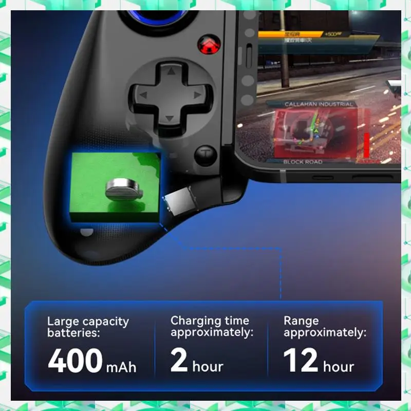 

3C Electron D11 Telescopic Game Controller RGB Phone Gamepad With Turbo/6-Axis Gyro/Vibration For Android IOS PS3 PS4 Switch,D11