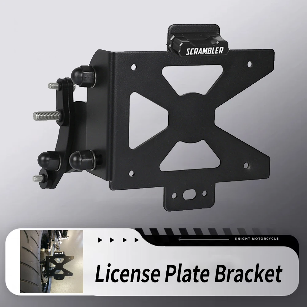 For BMW RNINET R Nine T R9T 1200 SCRAMBLER 2014 - 2019 Motorcycle Accessories Chaft Side License Plate Holder Bracket R NineT