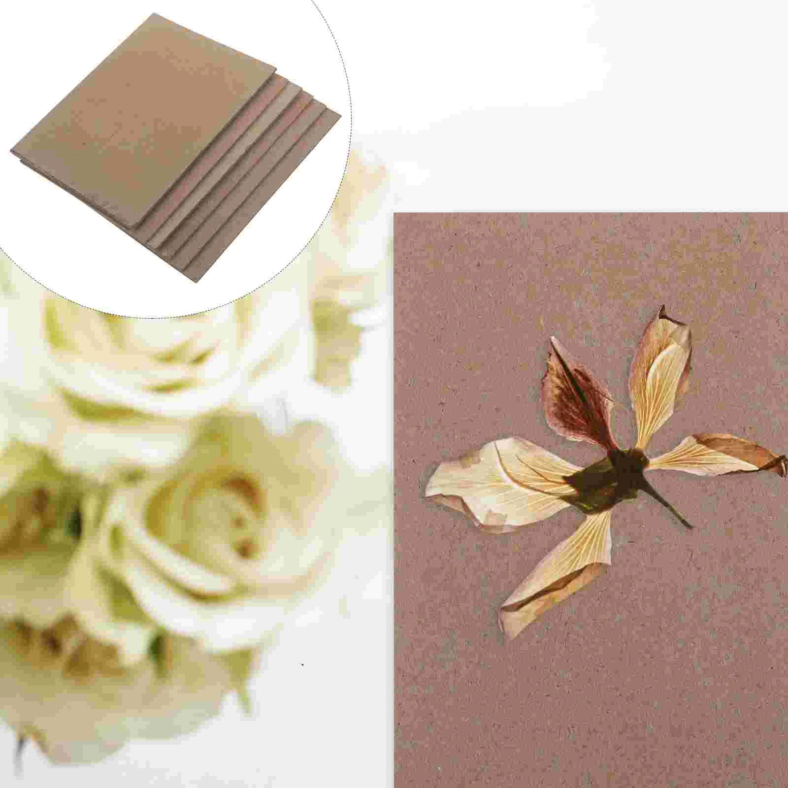 6 Sheets Embossed Paper Flower Press Boards Blotting for Plant Specimen Tool Plants Embossing Machine