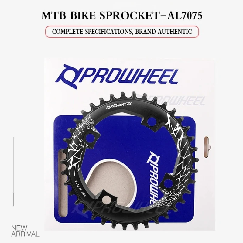 PROWHEEL Narrow Wide Chainring 104BCD 32T for 10/11 Speed MTB,Aluminum Chainring,Single Speed Bike Crankset Parts Lightweight