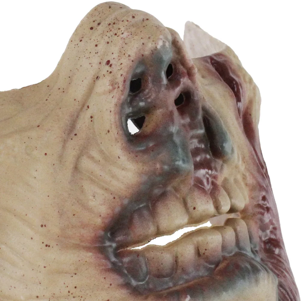

Halloween Masquerade Scary Half Face Mask Costume Protective Ear Skull Mask for Game Party (Zombie I)