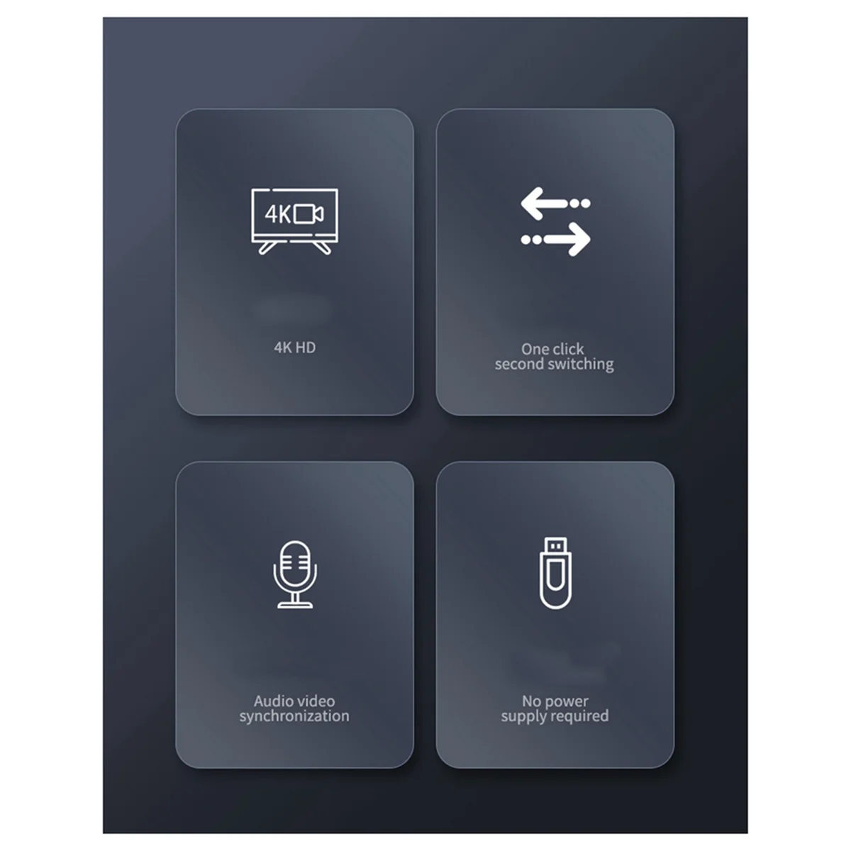 Eficiente The Switch é cortador de tela 4K de três entradas e uma saída compatível com HDMI