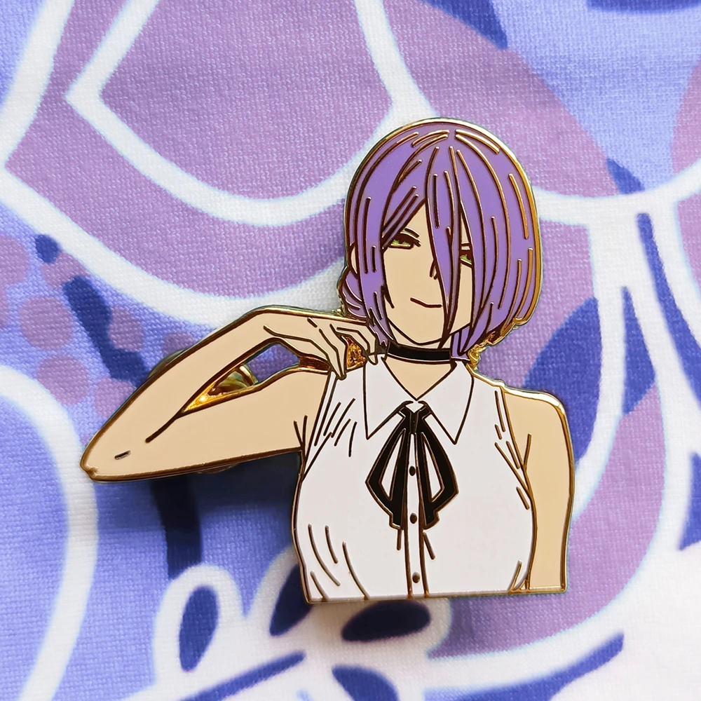 

Reze Hard Enamel Pin Chainsaw Man Cartoon Anime Fans Collect Badge Jewelry Gift